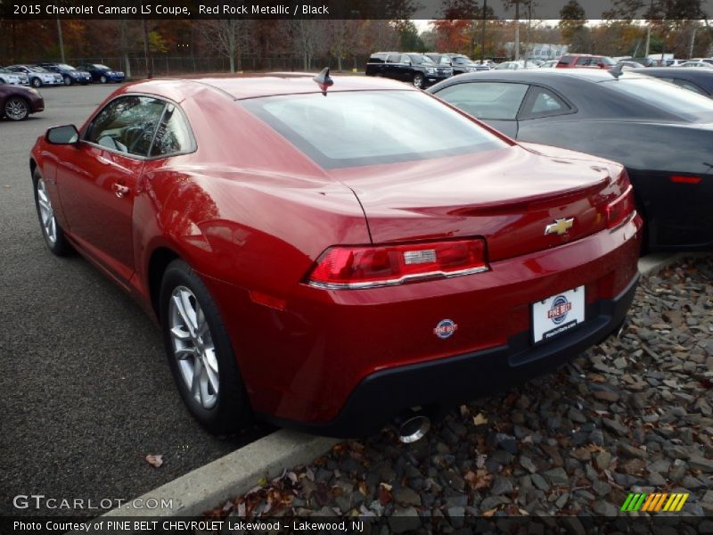 Red Rock Metallic / Black 2015 Chevrolet Camaro LS Coupe