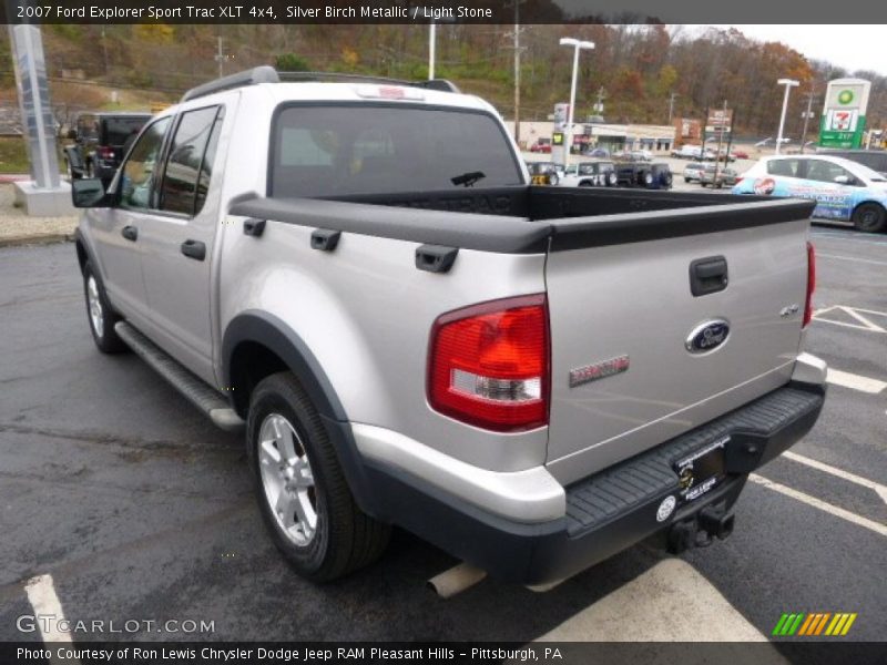 Silver Birch Metallic / Light Stone 2007 Ford Explorer Sport Trac XLT 4x4