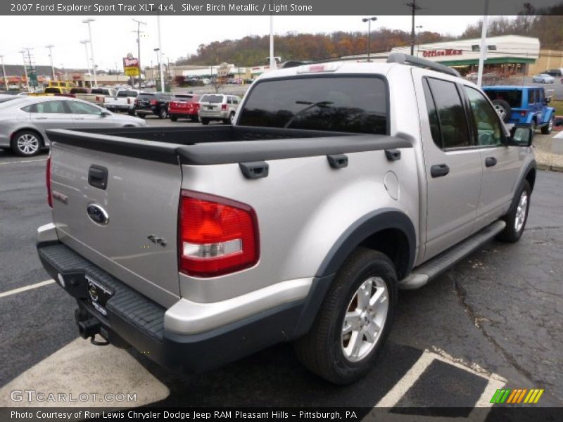 Silver Birch Metallic / Light Stone 2007 Ford Explorer Sport Trac XLT 4x4