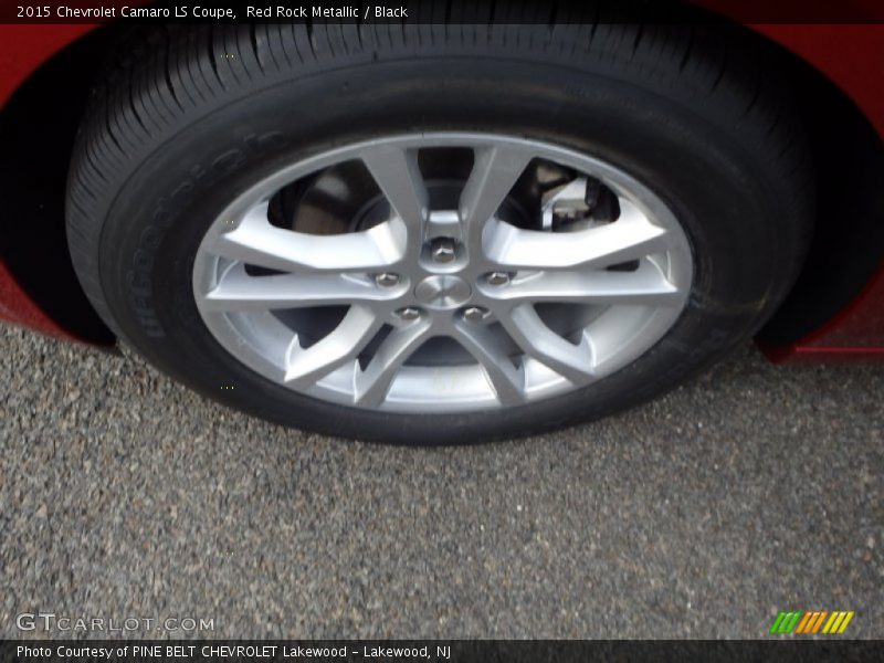 Red Rock Metallic / Black 2015 Chevrolet Camaro LS Coupe