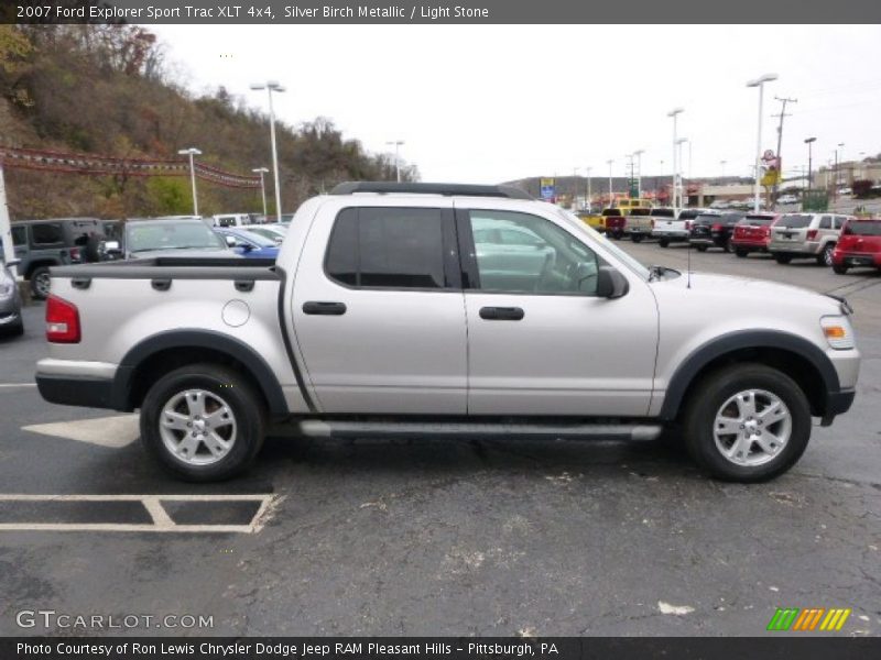 Silver Birch Metallic / Light Stone 2007 Ford Explorer Sport Trac XLT 4x4