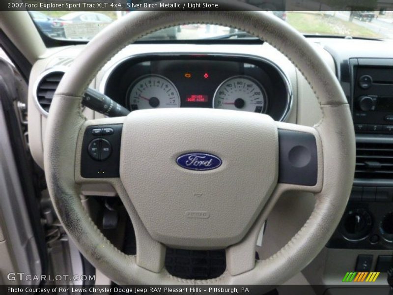 Silver Birch Metallic / Light Stone 2007 Ford Explorer Sport Trac XLT 4x4