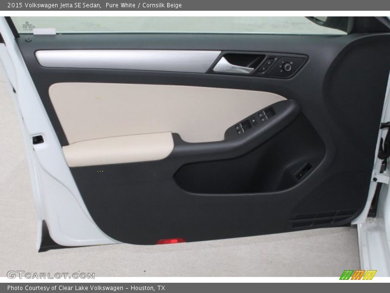 Pure White / Cornsilk Beige 2015 Volkswagen Jetta SE Sedan