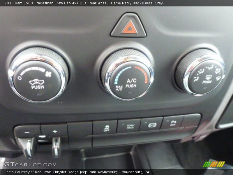 Flame Red / Black/Diesel Gray 2015 Ram 3500 Tradesman Crew Cab 4x4 Dual Rear Wheel