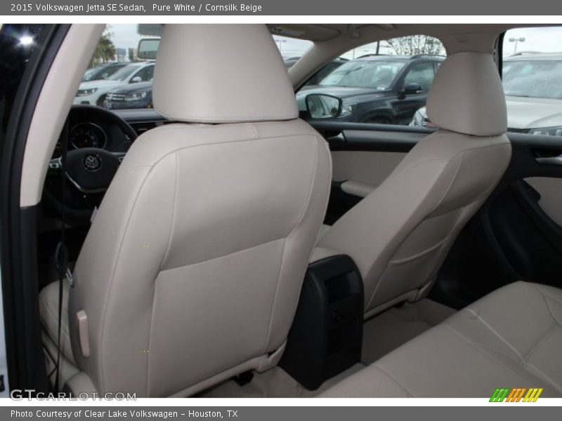 Pure White / Cornsilk Beige 2015 Volkswagen Jetta SE Sedan