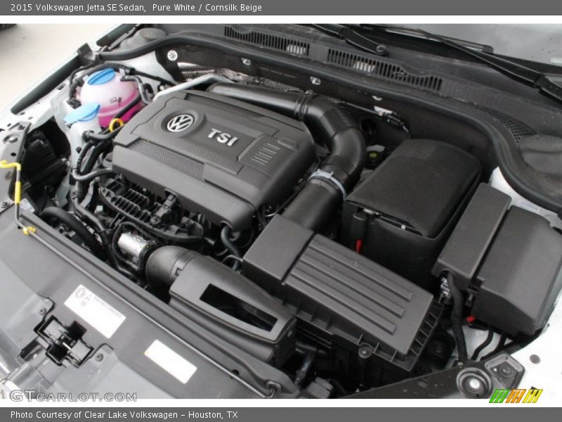 Pure White / Cornsilk Beige 2015 Volkswagen Jetta SE Sedan
