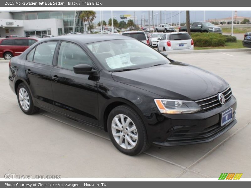 Black / Titan Black 2015 Volkswagen Jetta SE Sedan