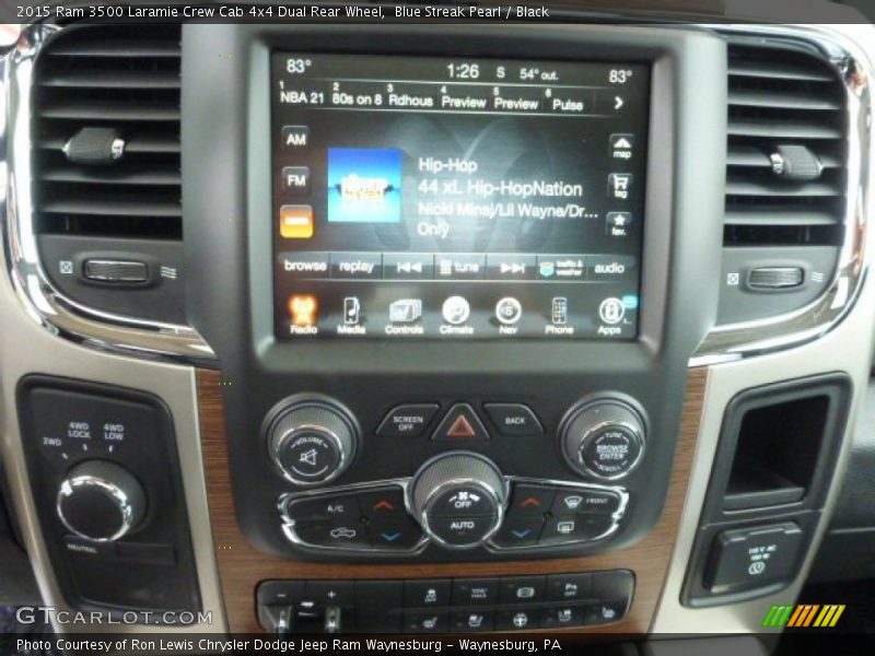 Blue Streak Pearl / Black 2015 Ram 3500 Laramie Crew Cab 4x4 Dual Rear Wheel