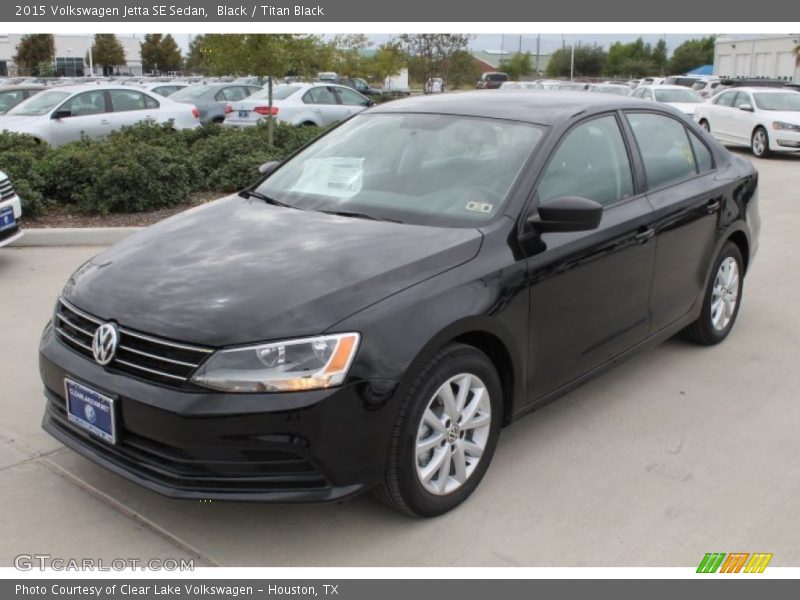 Black / Titan Black 2015 Volkswagen Jetta SE Sedan