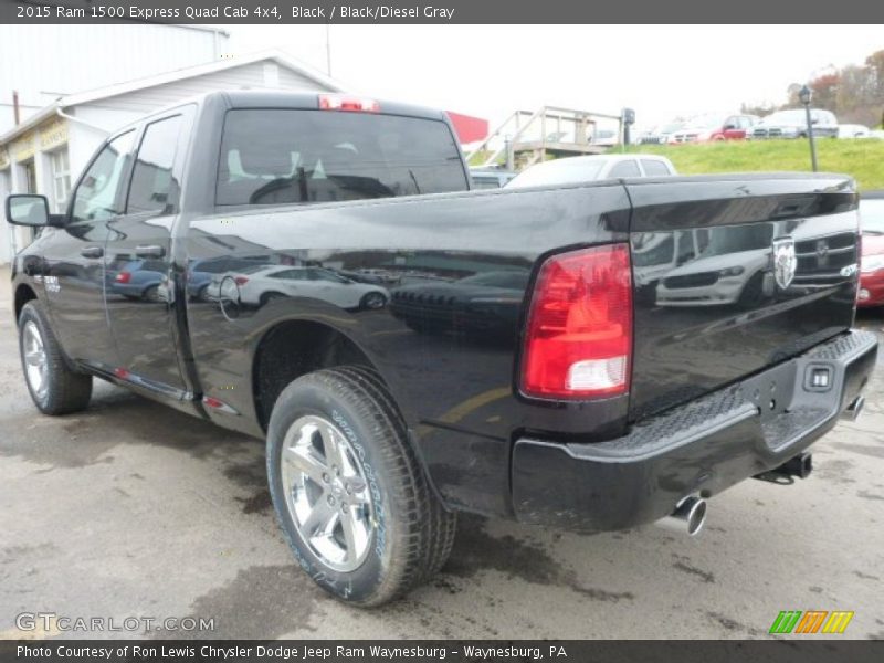 Black / Black/Diesel Gray 2015 Ram 1500 Express Quad Cab 4x4