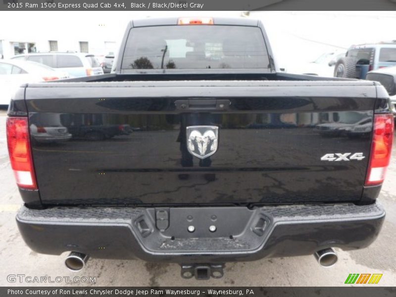 Black / Black/Diesel Gray 2015 Ram 1500 Express Quad Cab 4x4