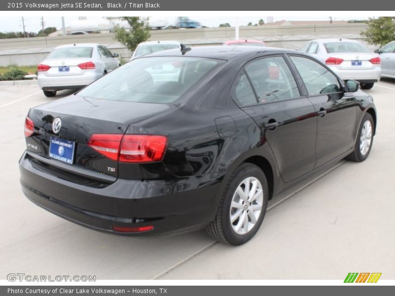 Black / Titan Black 2015 Volkswagen Jetta SE Sedan