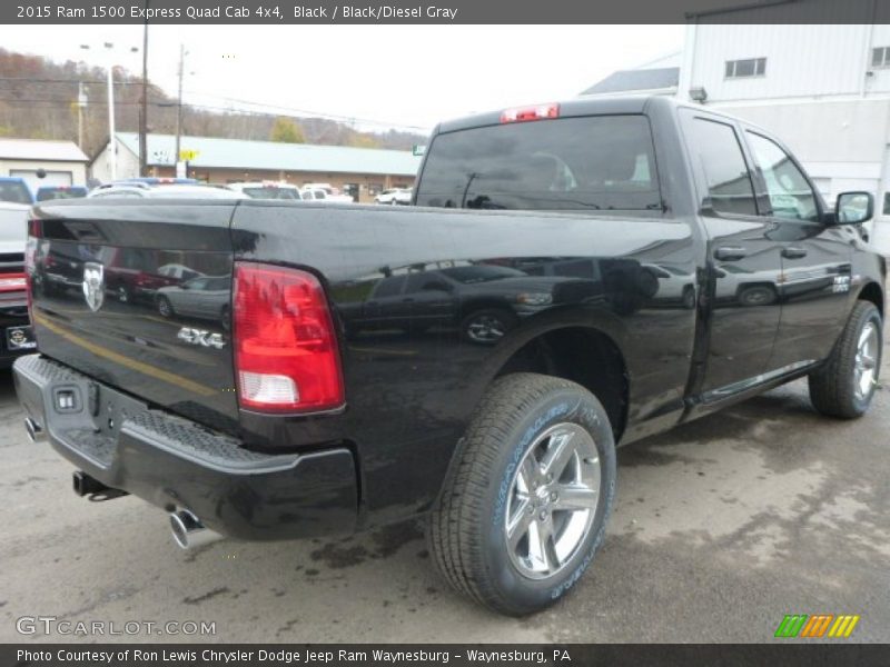 Black / Black/Diesel Gray 2015 Ram 1500 Express Quad Cab 4x4