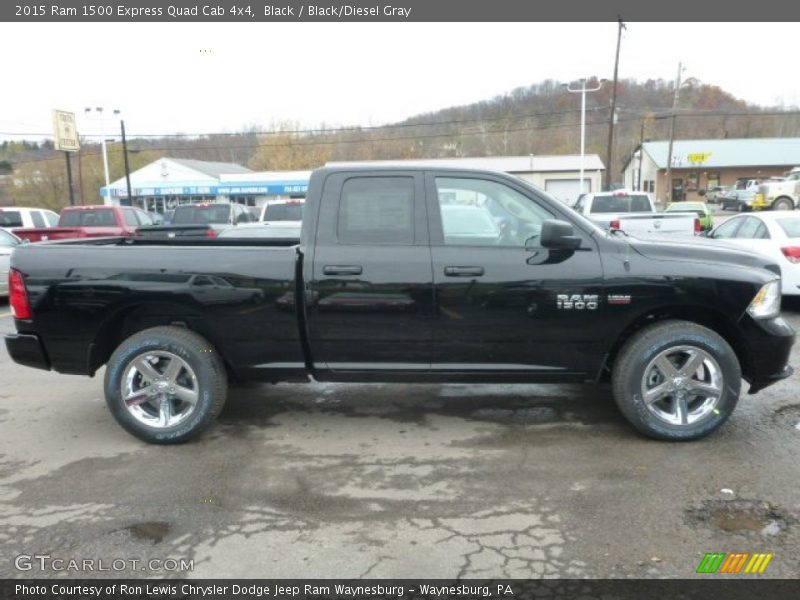 Black / Black/Diesel Gray 2015 Ram 1500 Express Quad Cab 4x4