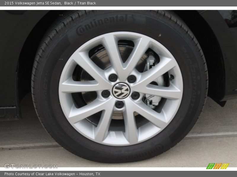 Black / Titan Black 2015 Volkswagen Jetta SE Sedan