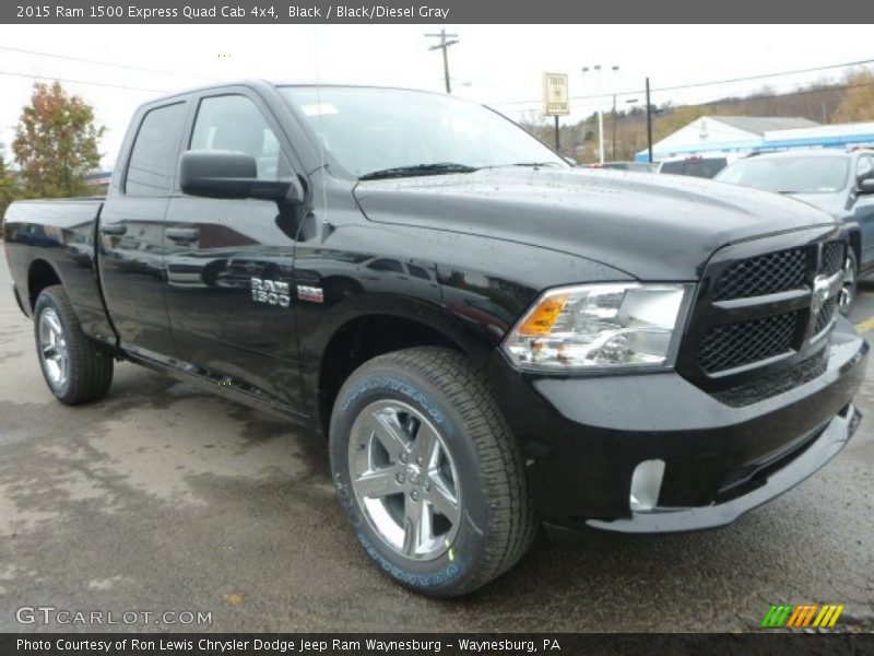 Black / Black/Diesel Gray 2015 Ram 1500 Express Quad Cab 4x4