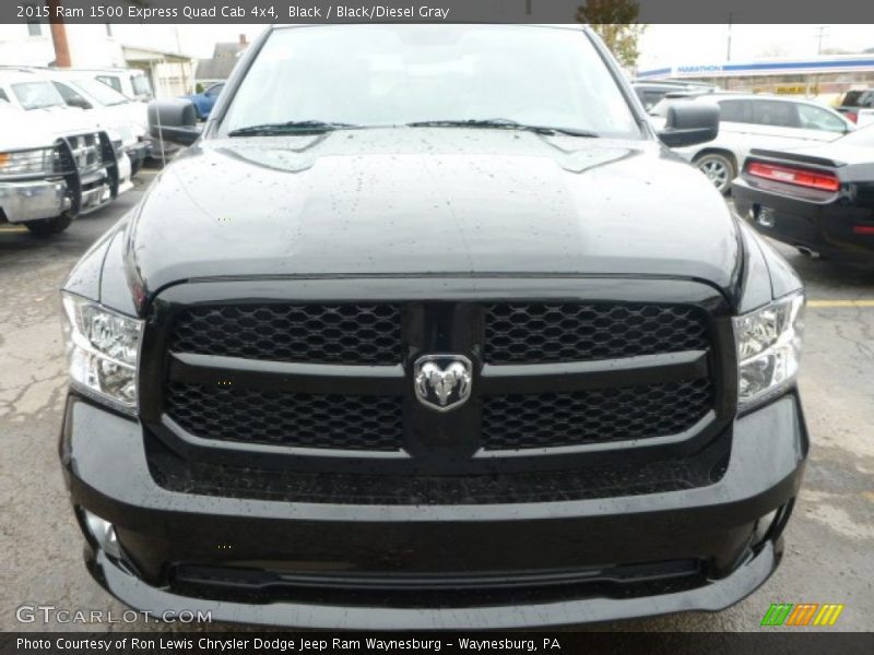 Black / Black/Diesel Gray 2015 Ram 1500 Express Quad Cab 4x4