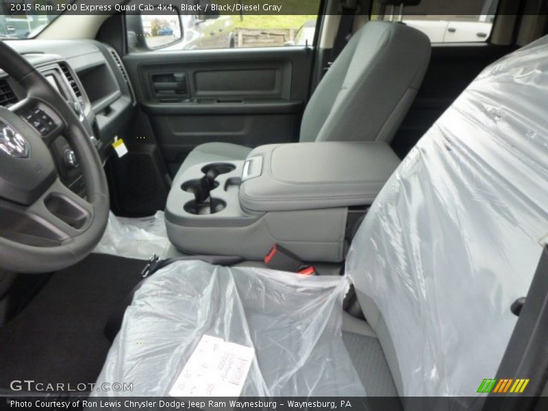 Black / Black/Diesel Gray 2015 Ram 1500 Express Quad Cab 4x4