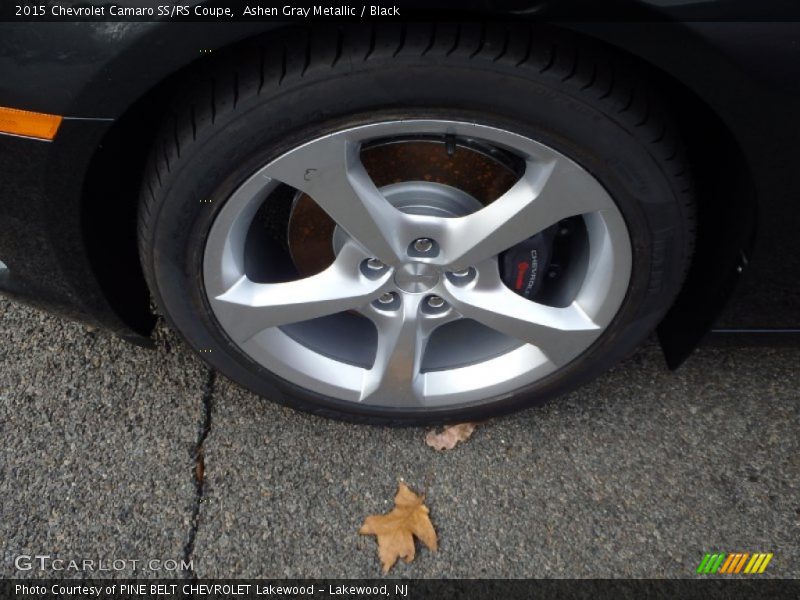 Ashen Gray Metallic / Black 2015 Chevrolet Camaro SS/RS Coupe