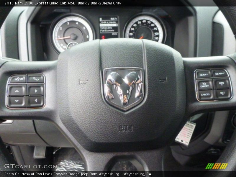 Black / Black/Diesel Gray 2015 Ram 1500 Express Quad Cab 4x4
