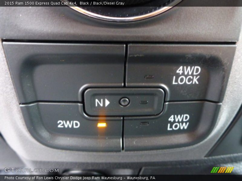 Black / Black/Diesel Gray 2015 Ram 1500 Express Quad Cab 4x4
