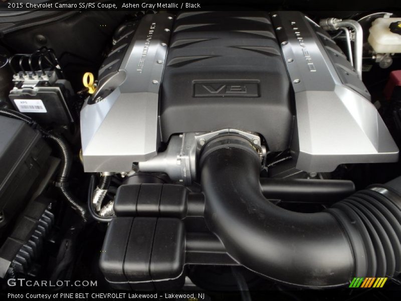 Ashen Gray Metallic / Black 2015 Chevrolet Camaro SS/RS Coupe