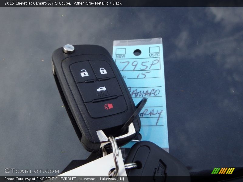 Ashen Gray Metallic / Black 2015 Chevrolet Camaro SS/RS Coupe