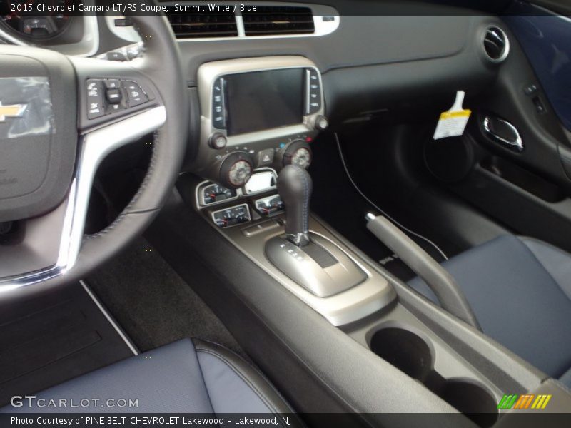 Summit White / Blue 2015 Chevrolet Camaro LT/RS Coupe