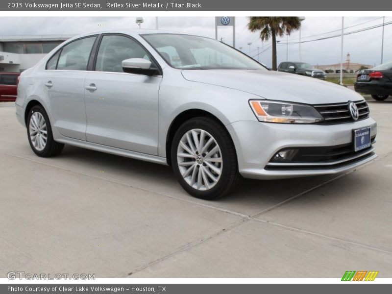 Reflex Silver Metallic / Titan Black 2015 Volkswagen Jetta SE Sedan