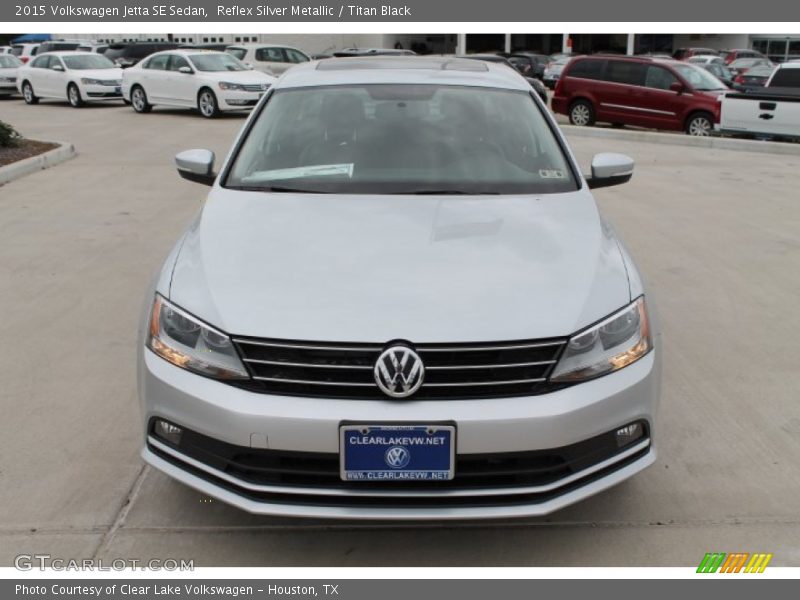 Reflex Silver Metallic / Titan Black 2015 Volkswagen Jetta SE Sedan