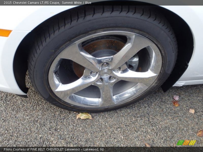 Summit White / Blue 2015 Chevrolet Camaro LT/RS Coupe
