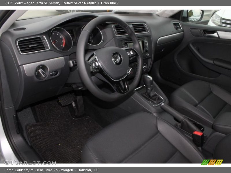 Titan Black Interior - 2015 Jetta SE Sedan 