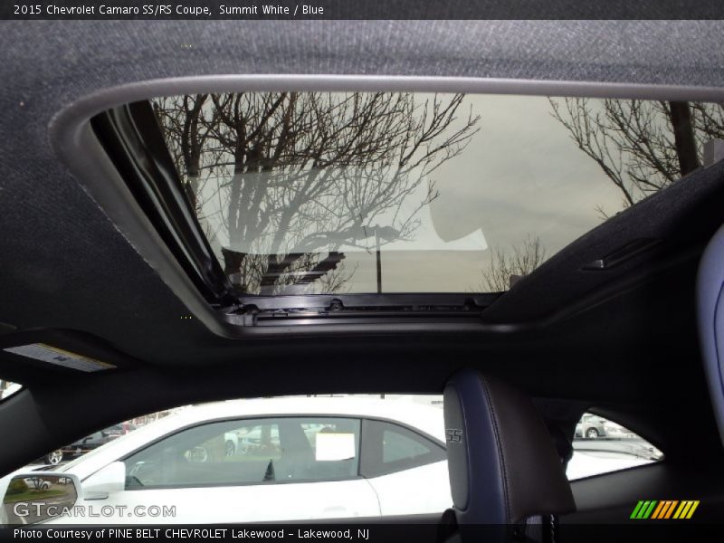 Summit White / Blue 2015 Chevrolet Camaro SS/RS Coupe
