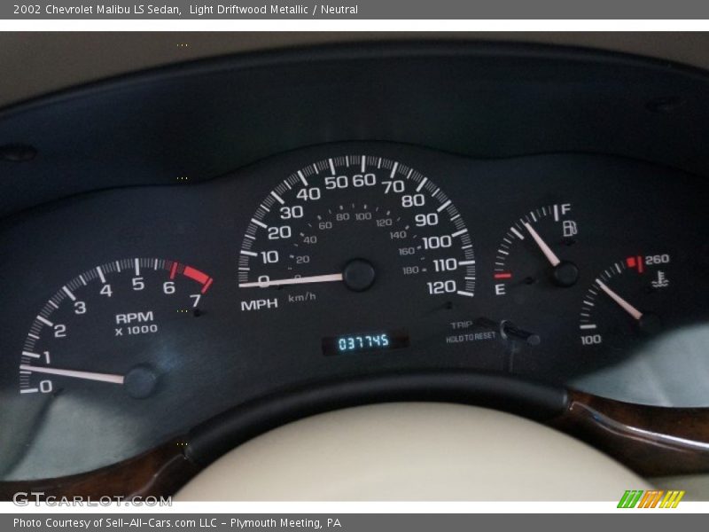 Light Driftwood Metallic / Neutral 2002 Chevrolet Malibu LS Sedan