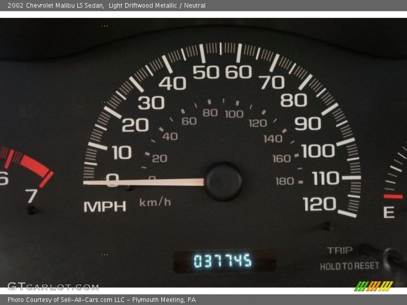 Light Driftwood Metallic / Neutral 2002 Chevrolet Malibu LS Sedan