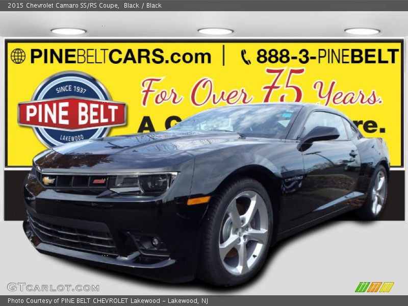 Black / Black 2015 Chevrolet Camaro SS/RS Coupe