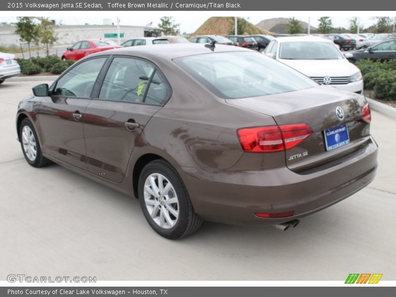 Toffee Brown Metallic / Ceramique/Titan Black 2015 Volkswagen Jetta SE Sedan