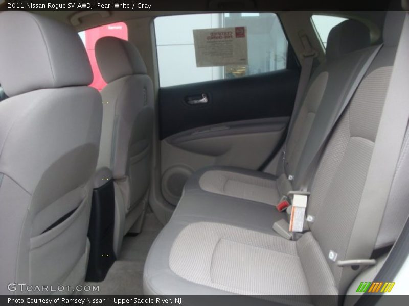 Pearl White / Gray 2011 Nissan Rogue SV AWD