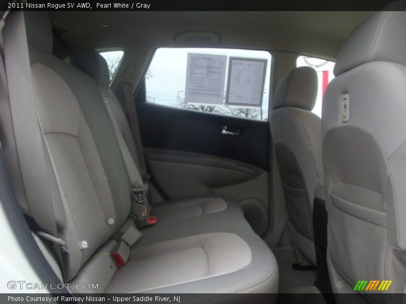 Pearl White / Gray 2011 Nissan Rogue SV AWD