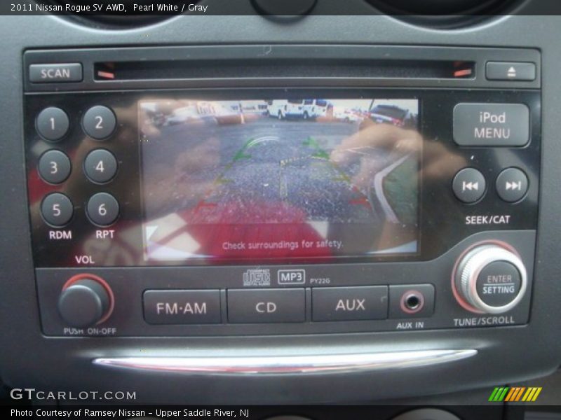 Pearl White / Gray 2011 Nissan Rogue SV AWD