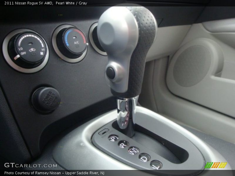 Pearl White / Gray 2011 Nissan Rogue SV AWD