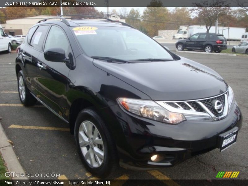 Super Black / Black 2011 Nissan Murano SV AWD