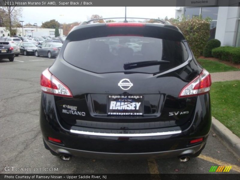 Super Black / Black 2011 Nissan Murano SV AWD
