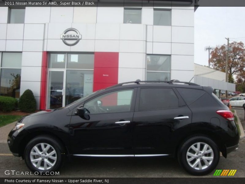 Super Black / Black 2011 Nissan Murano SV AWD