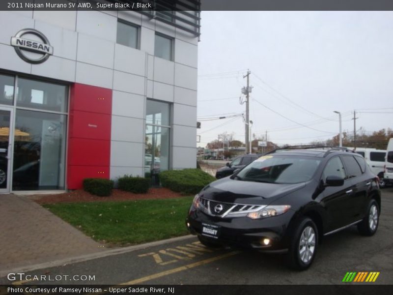 Super Black / Black 2011 Nissan Murano SV AWD