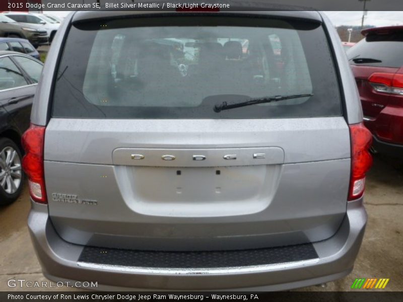 Billet Silver Metallic / Black/Light Graystone 2015 Dodge Grand Caravan SE