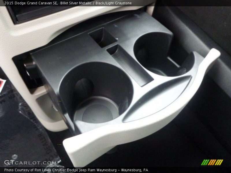Billet Silver Metallic / Black/Light Graystone 2015 Dodge Grand Caravan SE