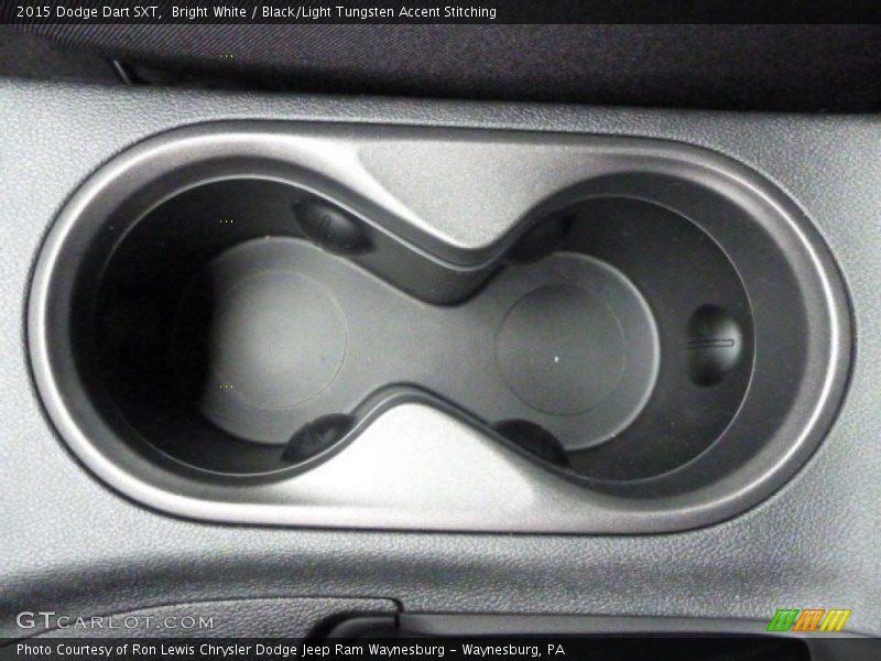 Bright White / Black/Light Tungsten Accent Stitching 2015 Dodge Dart SXT