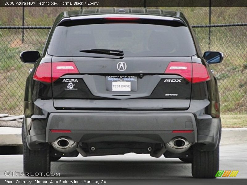 Formal Black / Ebony 2008 Acura MDX Technology