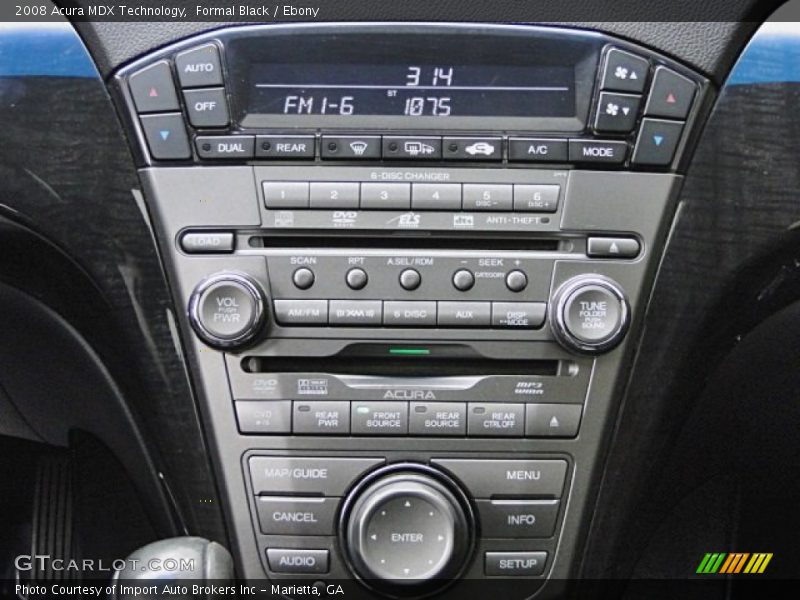 Formal Black / Ebony 2008 Acura MDX Technology